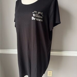 Black Graphic Women's Top